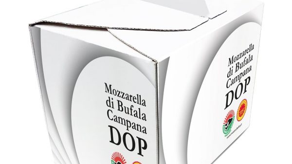 packaging green per Mozzarella di Bufala Campana Dop