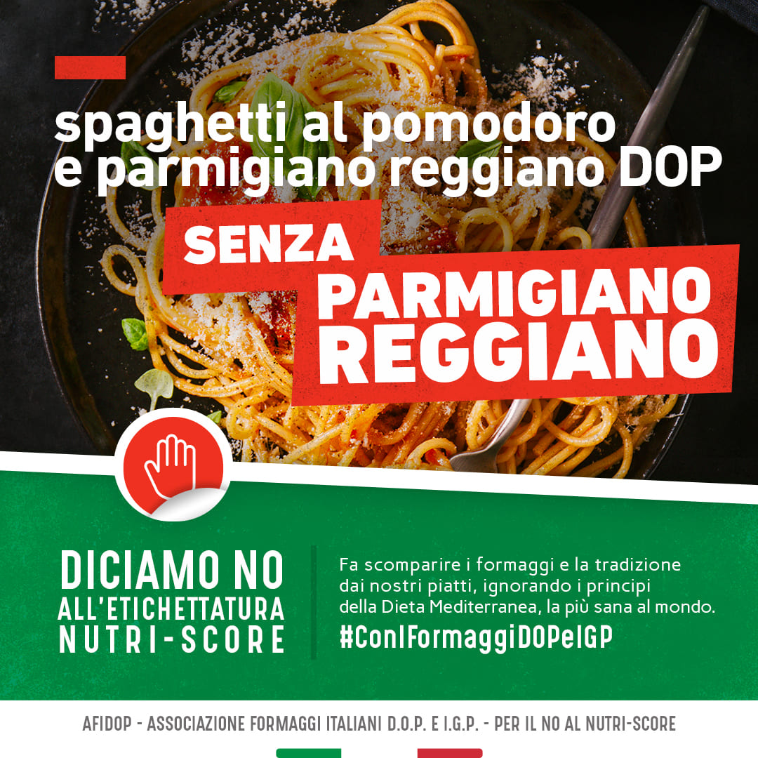 Il Parmigiano Reggiano fa squadra con gli altri formaggi DOP contro il Nutri-Score